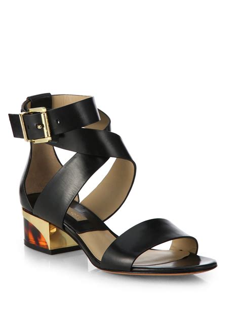 michael kors sandale schwarz|macy's michael kors sandals clearance.